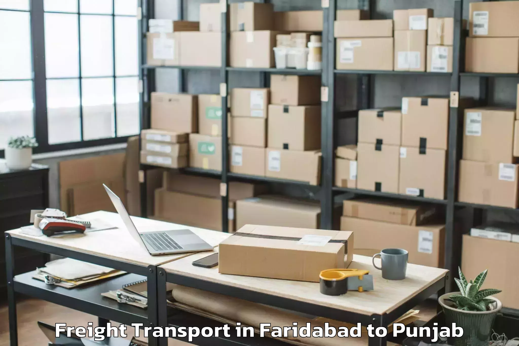 Reliable Faridabad to Mohali Freight Transport